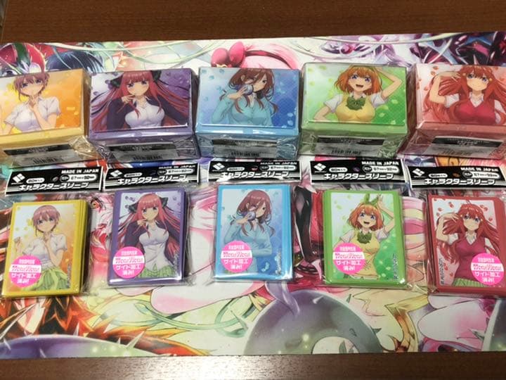 五等分の花嫁 デッキケース　スリーブ　各5種　10個セット　 新品　未開封