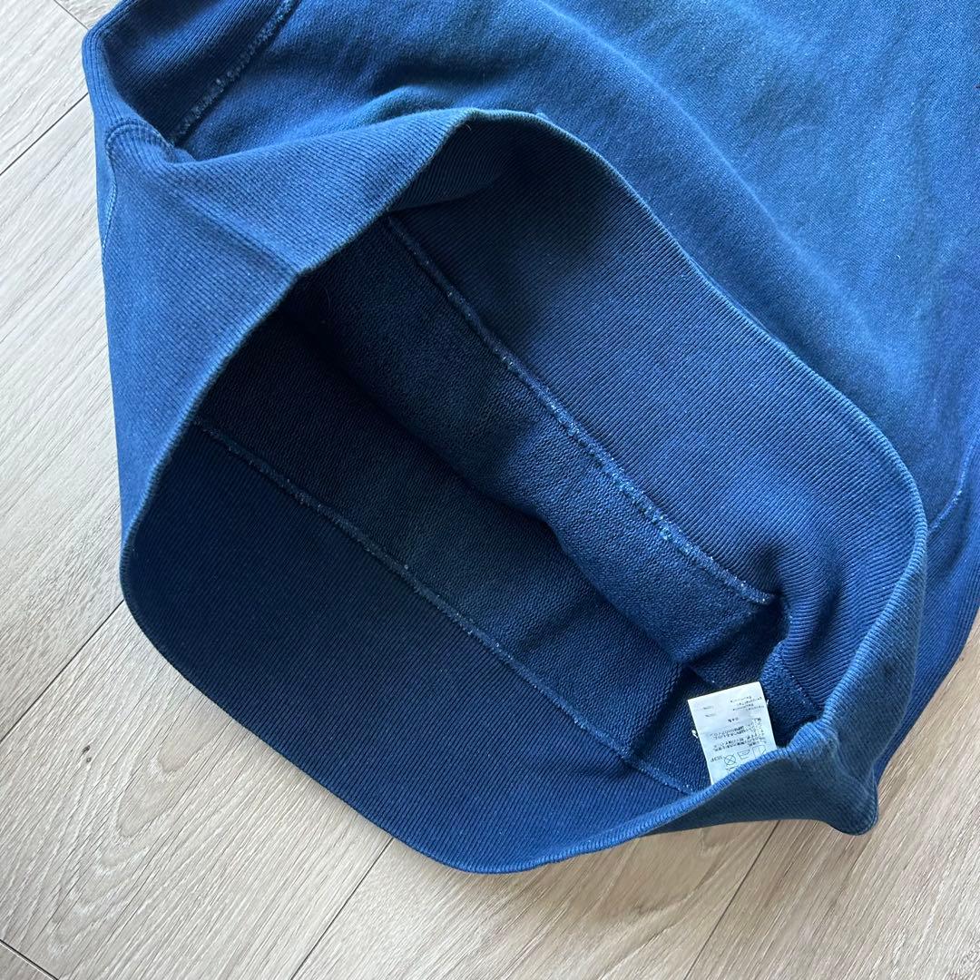 ATON NATURAL DYE URAKE HOODIE 紺 2 インディゴ染