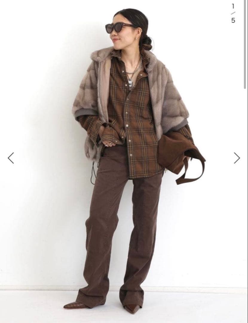 トップス L'Appartement REMI RELIEF check shirt