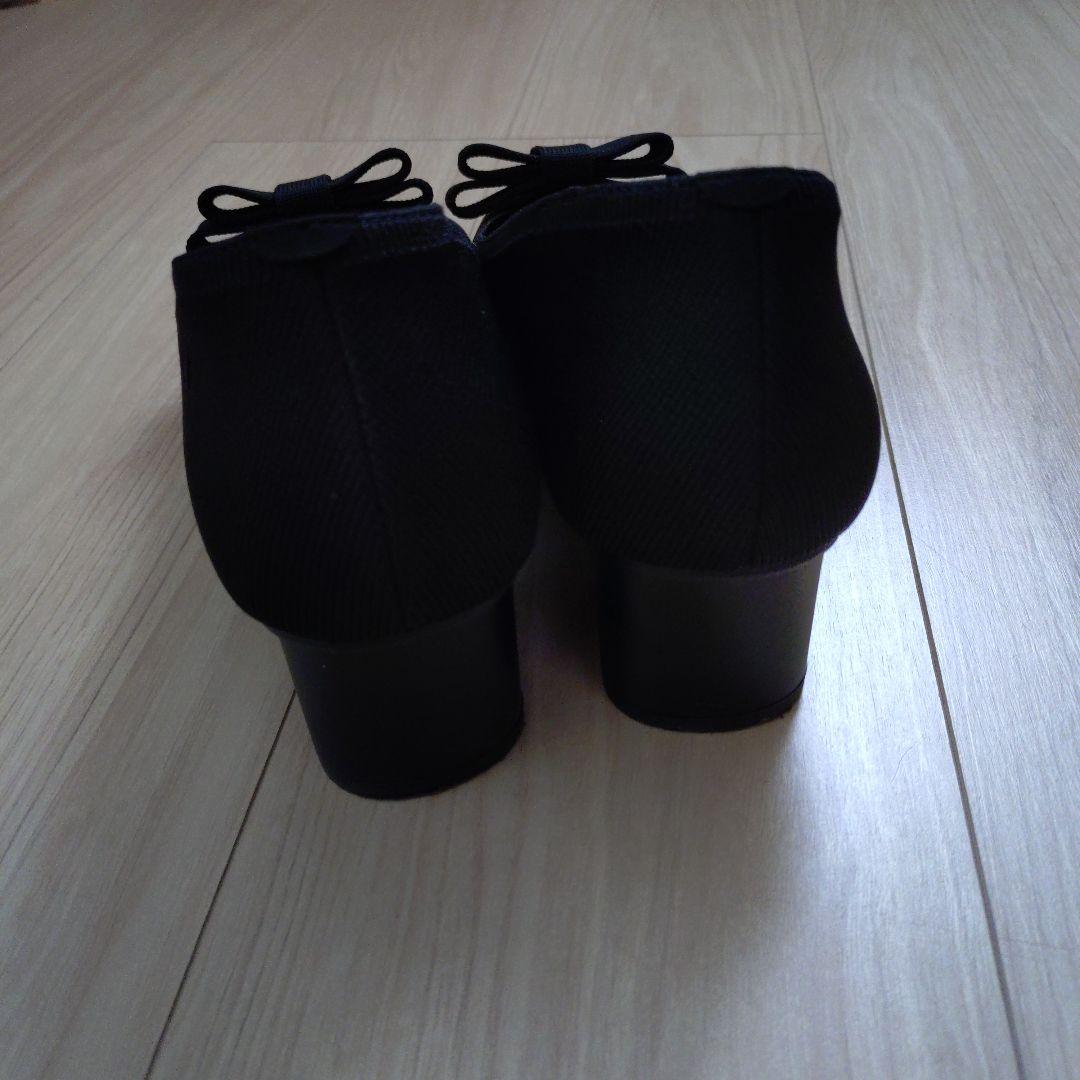 VIVAIA ブラックリボンパンプス