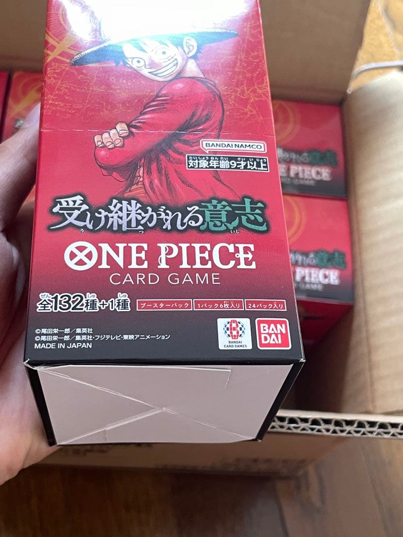 【テープ付き】　ワンピースカード　受け継がれる意志　12ボックス