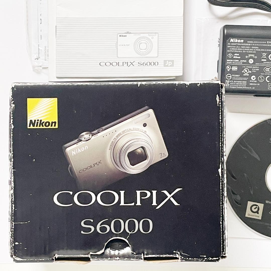 美品 ニコン Nikon COOLPIX S6000 元箱他付属あり