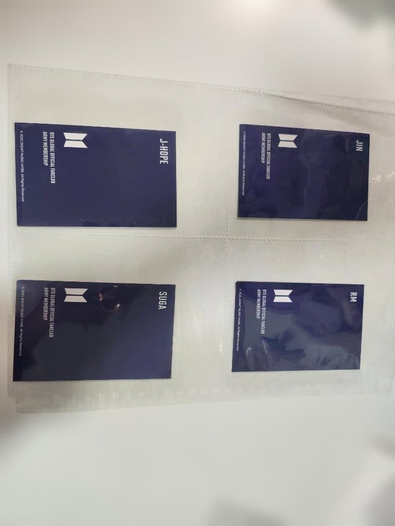 BTS 公式ファンクラブ 7人トレカ