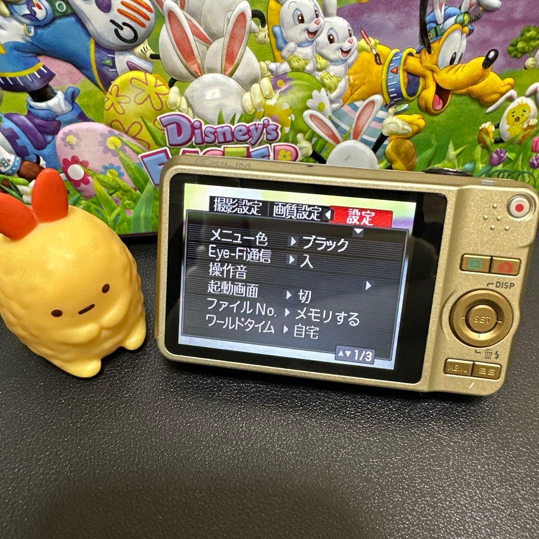 CASIO EXILIM ZOOM EX-Z90ゴールド　動作確認済　中古良品