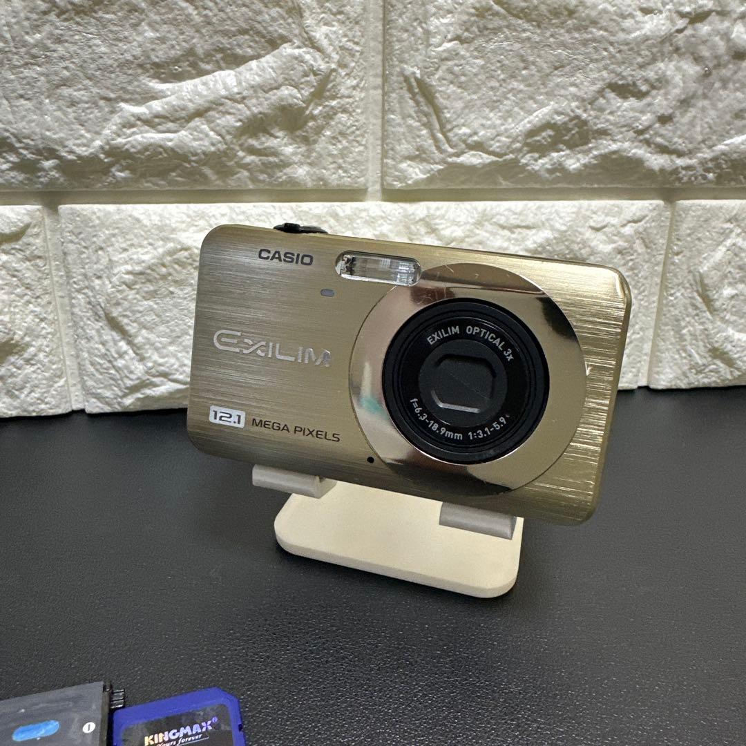 CASIO EXILIM ZOOM EX-Z90ゴールド　動作確認済　中古良品