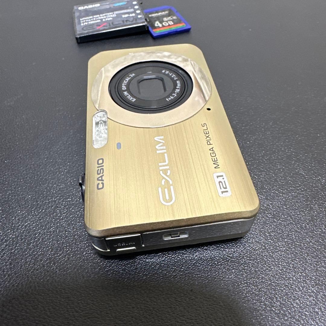 CASIO EXILIM ZOOM EX-Z90ゴールド　動作確認済　中古良品