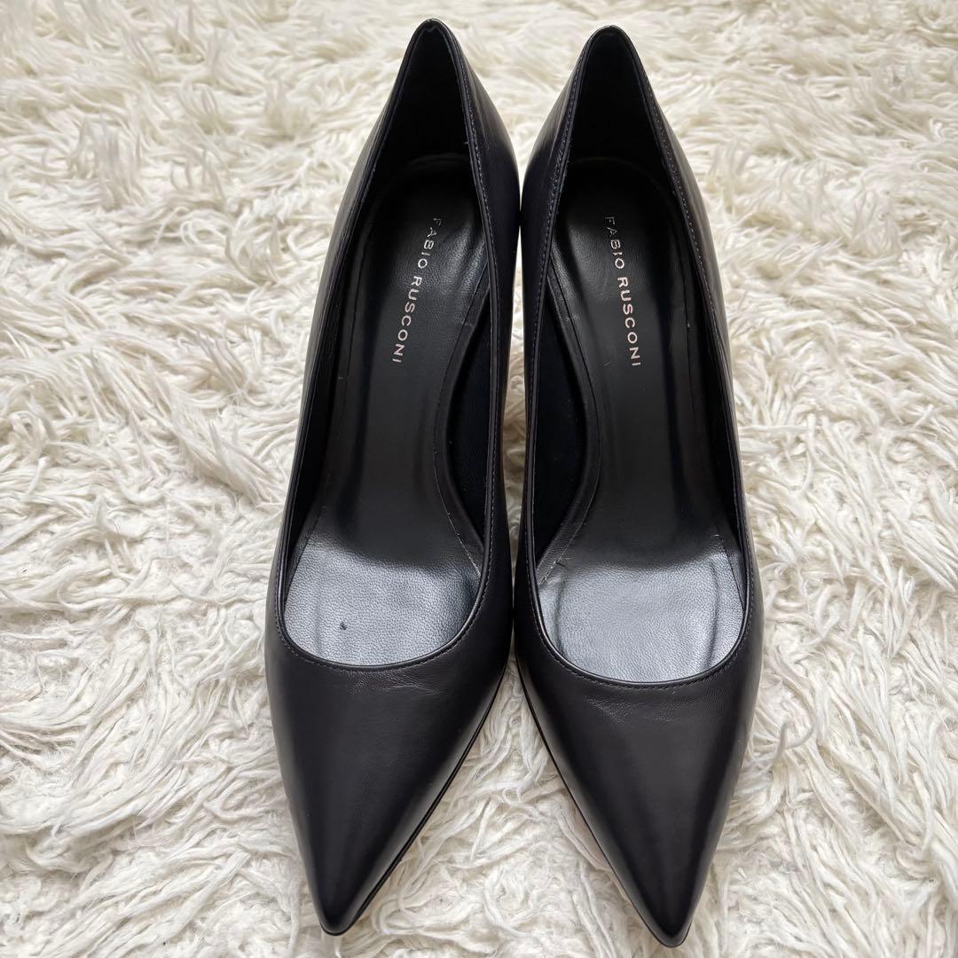 未使用級　ファビオルスコーニ レザーパンプス ポインテッドトゥ イタリア製　37