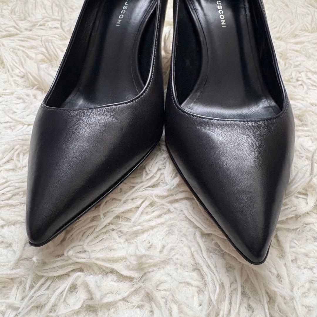未使用級　ファビオルスコーニ レザーパンプス ポインテッドトゥ イタリア製　37