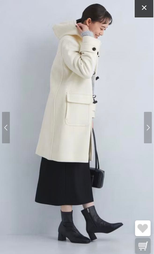 美品green label relaxing ロングダッフルコート40