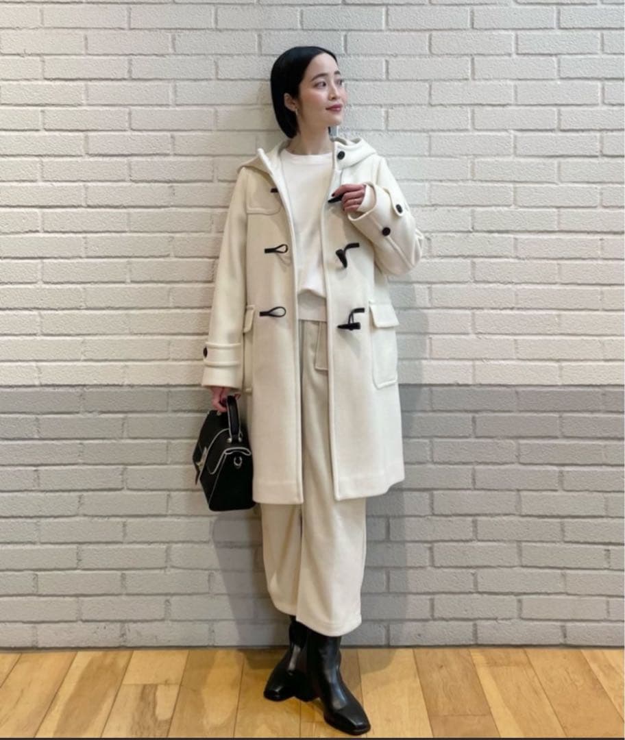 美品green label relaxing ロングダッフルコート40