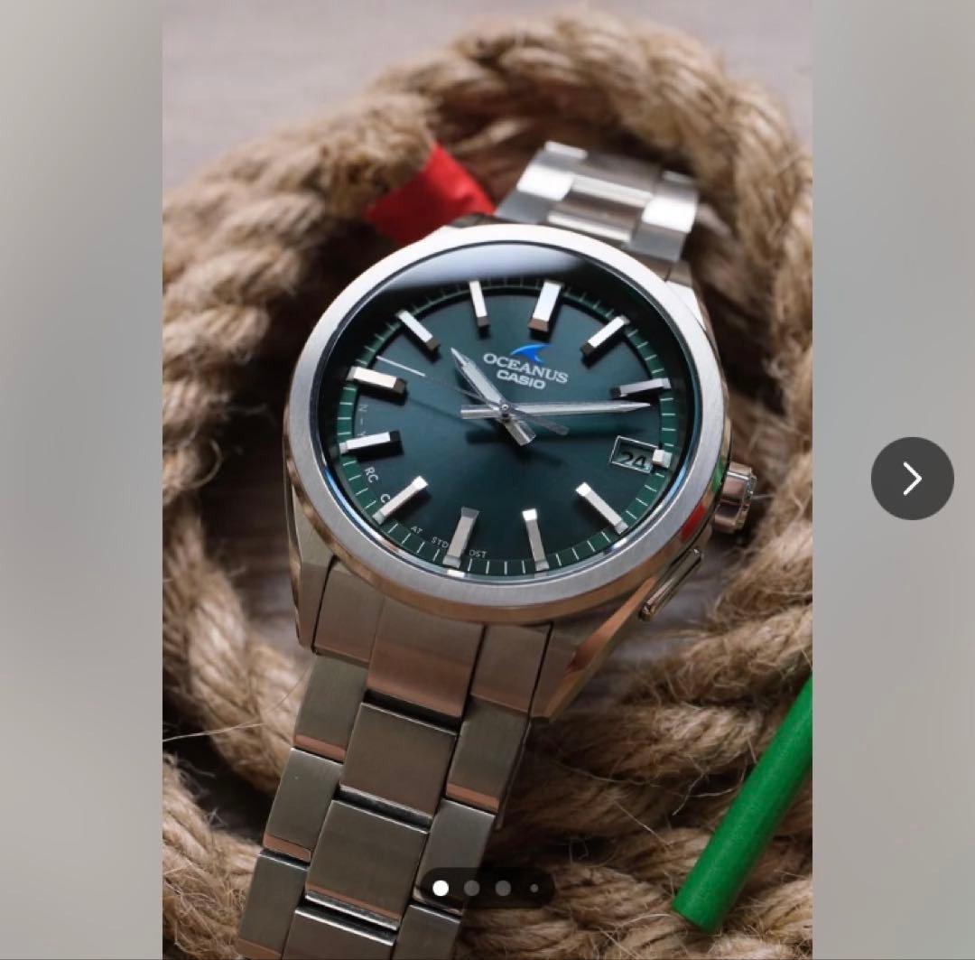 美品！希少！グリーン OCEANUS オシアナス OCW-T200S-3AJF