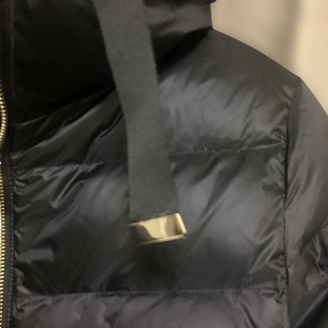 美品✨ドゥクラッセダウンジャケット艶AirダウンスタンドカラーコートXL大きめ黒