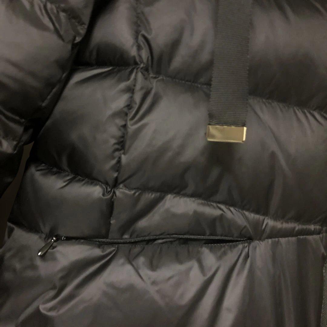 美品✨ドゥクラッセダウンジャケット艶AirダウンスタンドカラーコートXL大きめ黒