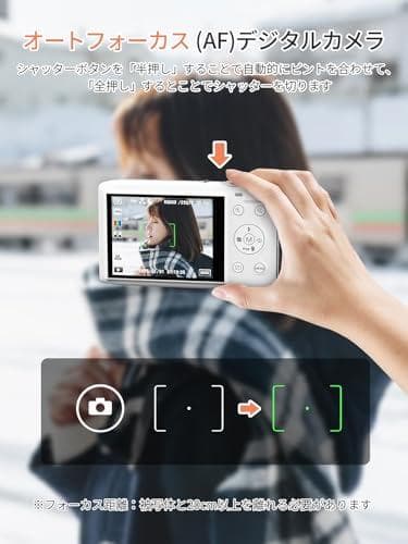 AAiMike スマホに送れる デジタルカメラ 5K デジカメ WIFI転送機能