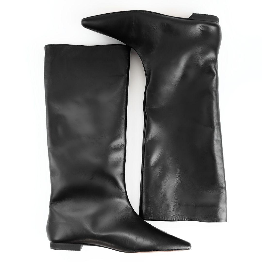 未使用 ディアーナ × 金子綾 レザー ロングブーツ ドレステリア 本革