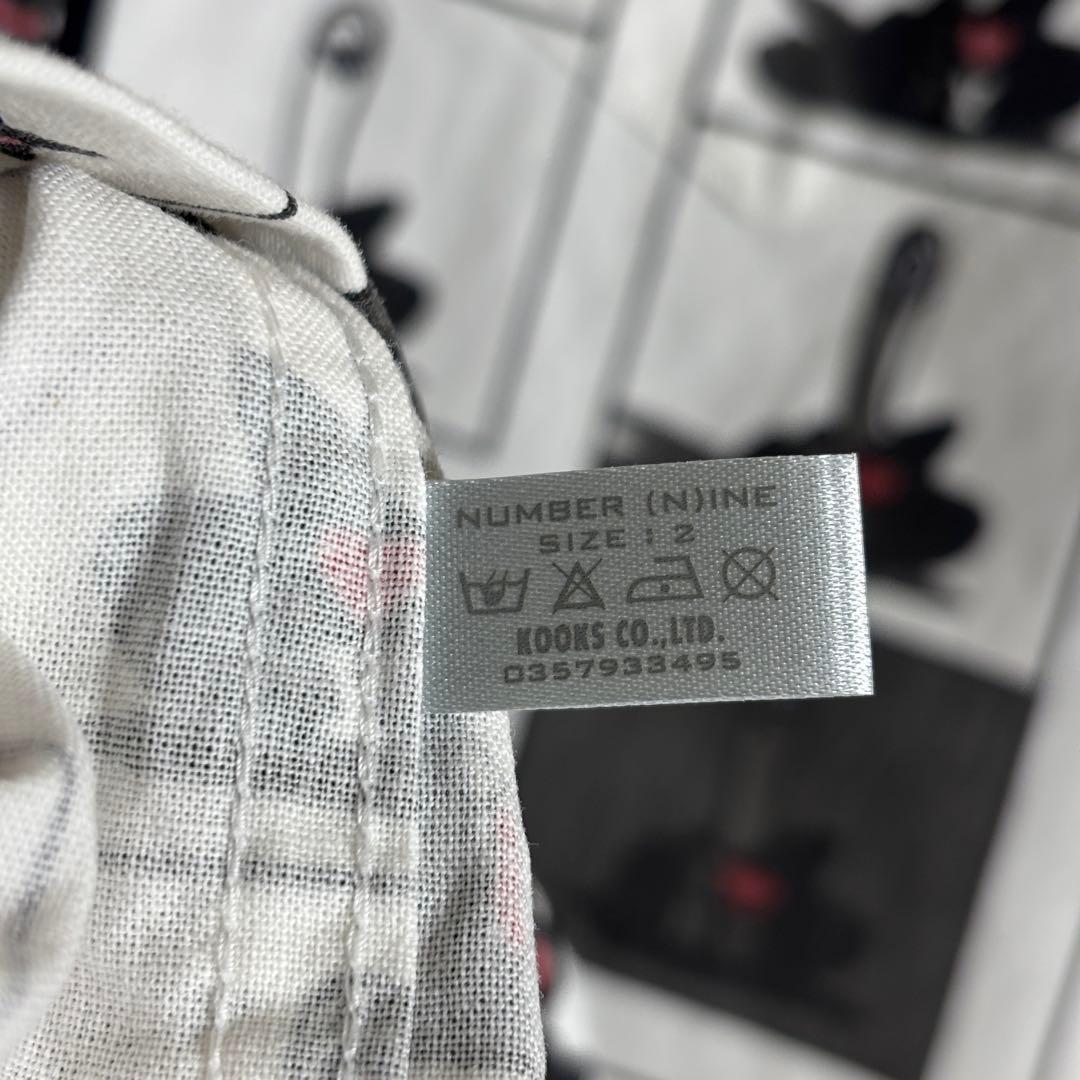 ✮M　長袖シャツ　ナンバーナイン　宮下期　アーカイブ期　アート　世界観　日本製✮