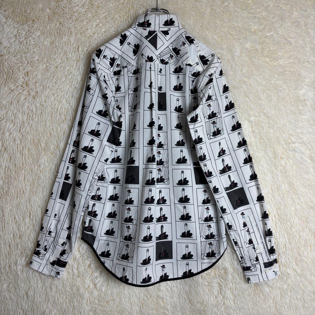 ✮M　長袖シャツ　ナンバーナイン　宮下期　アーカイブ期　アート　世界観　日本製✮