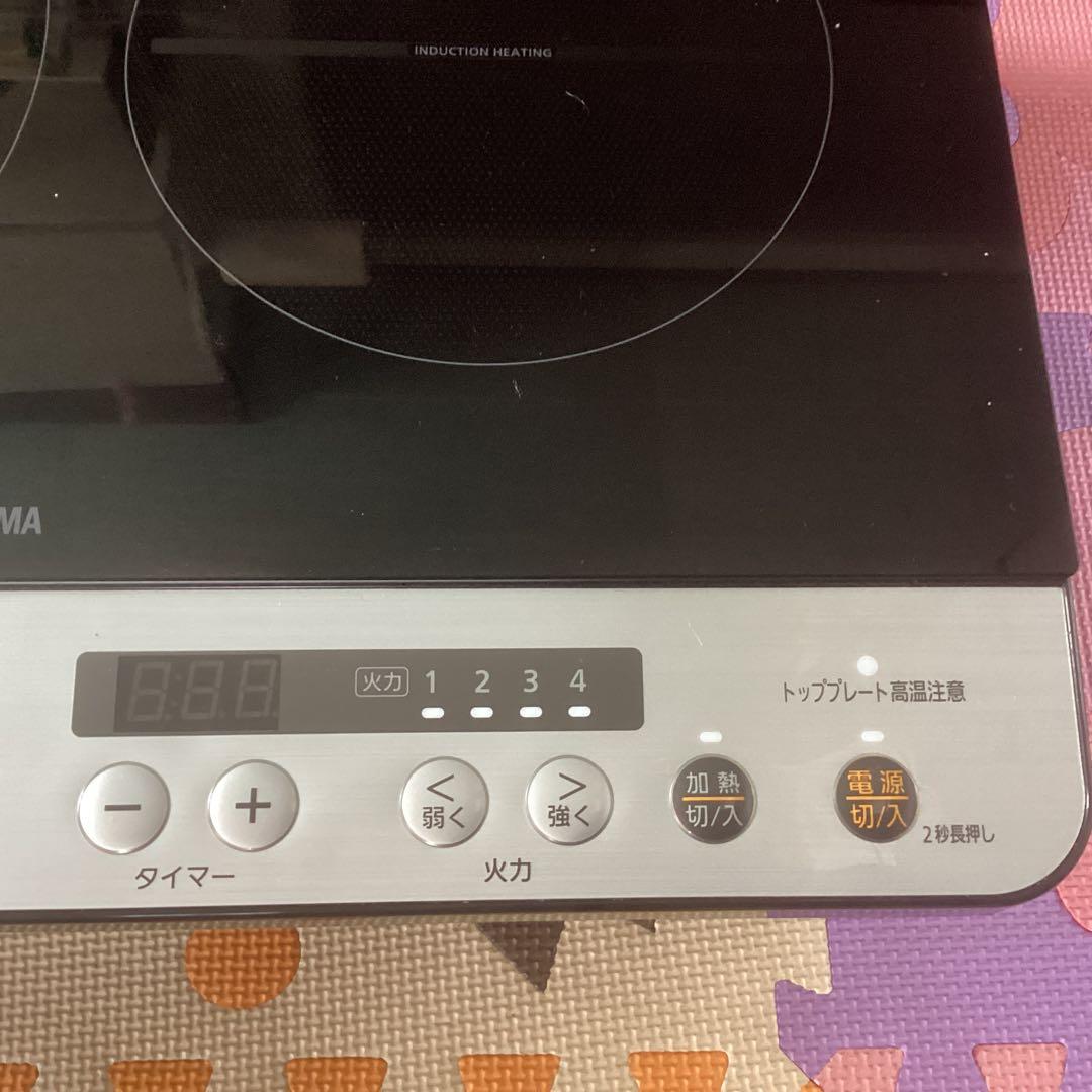 アイリスオーヤマ2口lHコンロ2024年製、家庭用lHです。