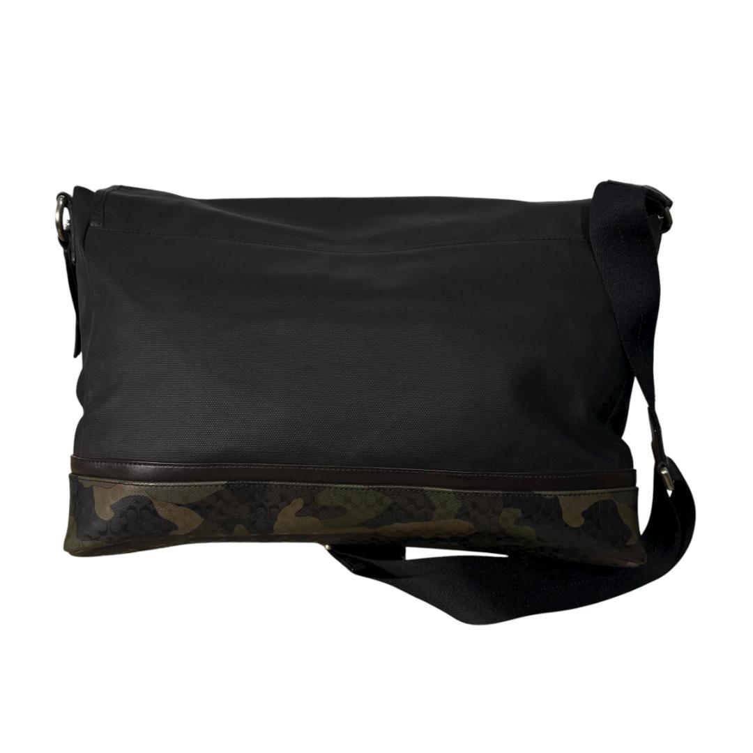 【COACH】メッセンジャーバッグ ブラック カモフラージュ メンズ