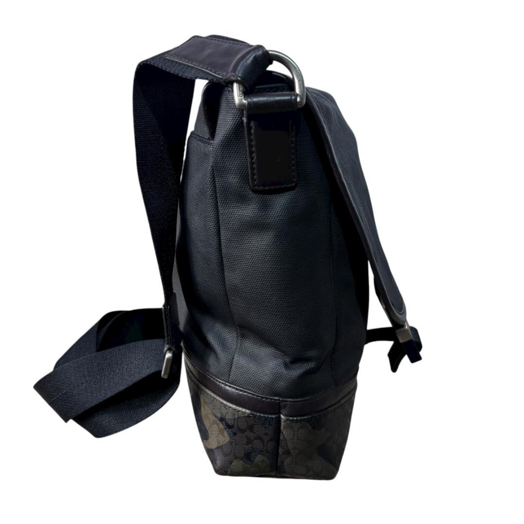 【COACH】メッセンジャーバッグ ブラック カモフラージュ メンズ