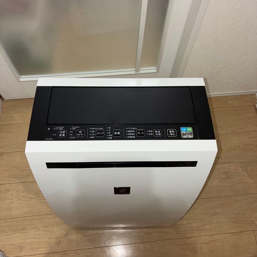 SHARP プラズマクラスター KC-HD70-W 除加湿空気清浄機 19年製