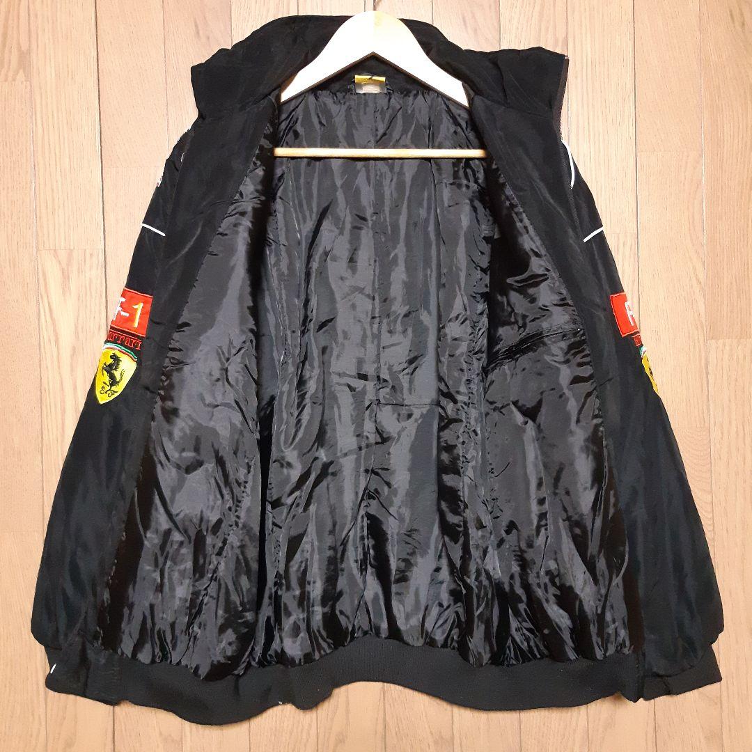 フェラーリ F1 Ferrari レーシングジャケット ブラックレッド L