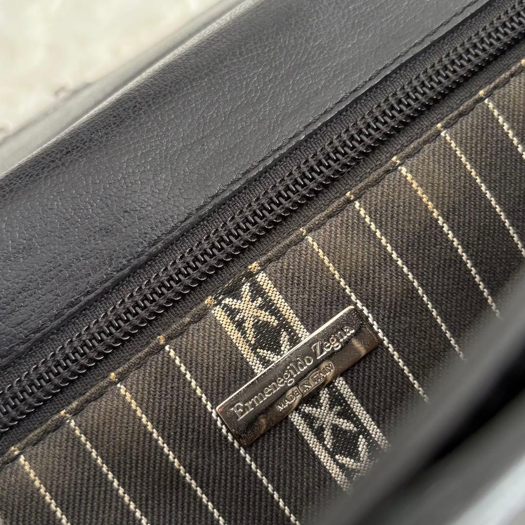 エルメネジルドゼニア コンパクトブリーフケース ダレスバッグ イタリア製 鍵付き