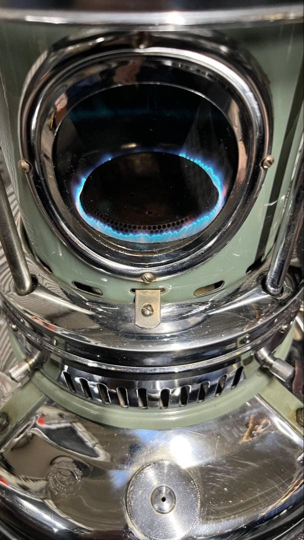 ラスト1点 レア Aladdin ビンテージ ブルーフレーム ストーブ アラジン