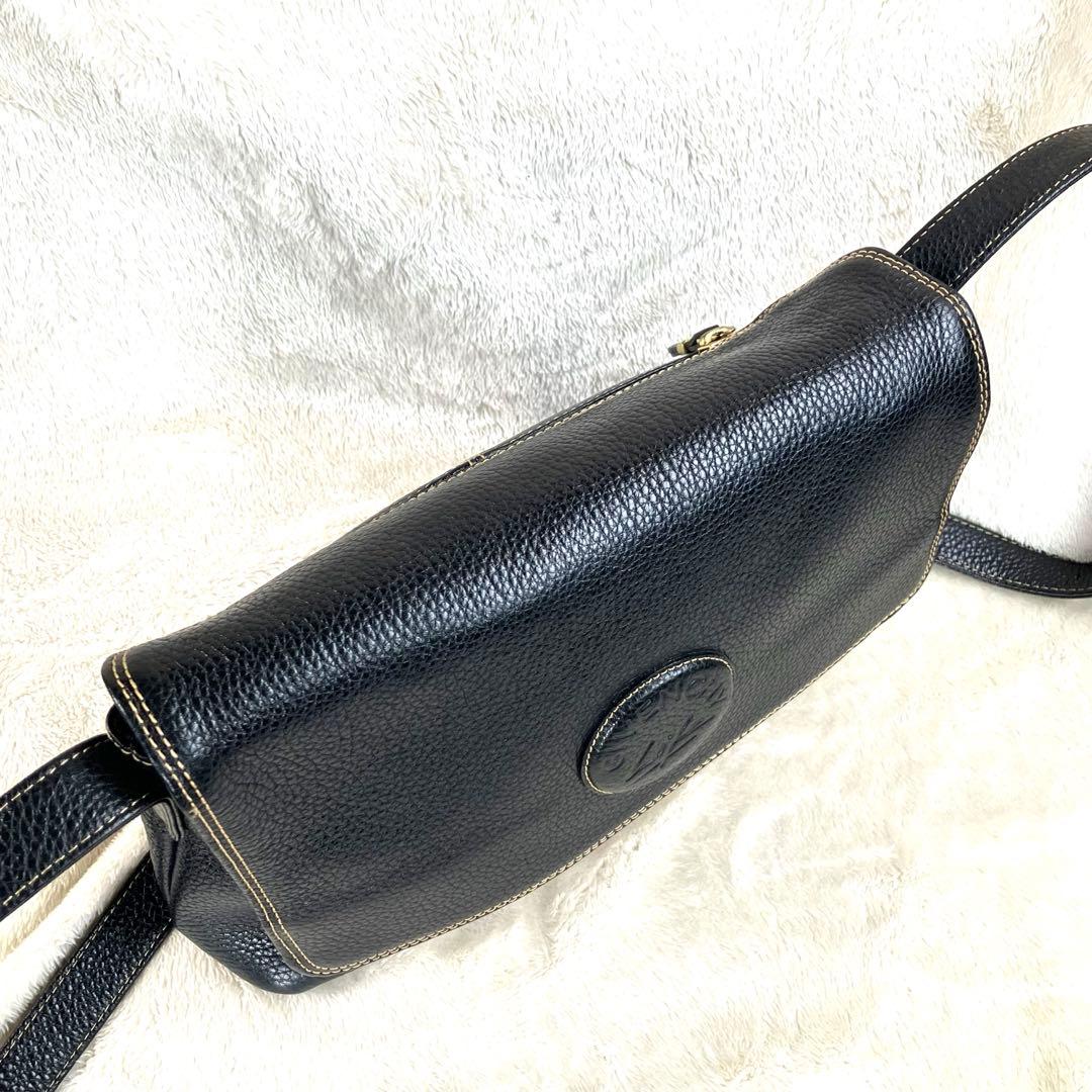 【美品✨】GIVENCHY ジバンシー 本革 ショルダーバッグ メッセンジャー黒
