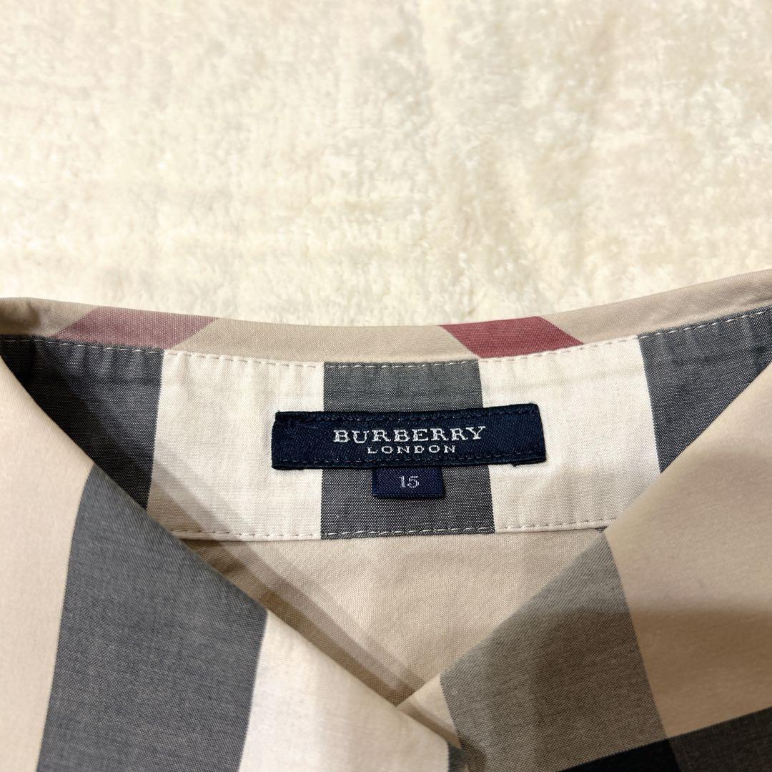 バーバリーロンドン 大きいサイズ メガチェック　ノバチェック15号 ベージュ
