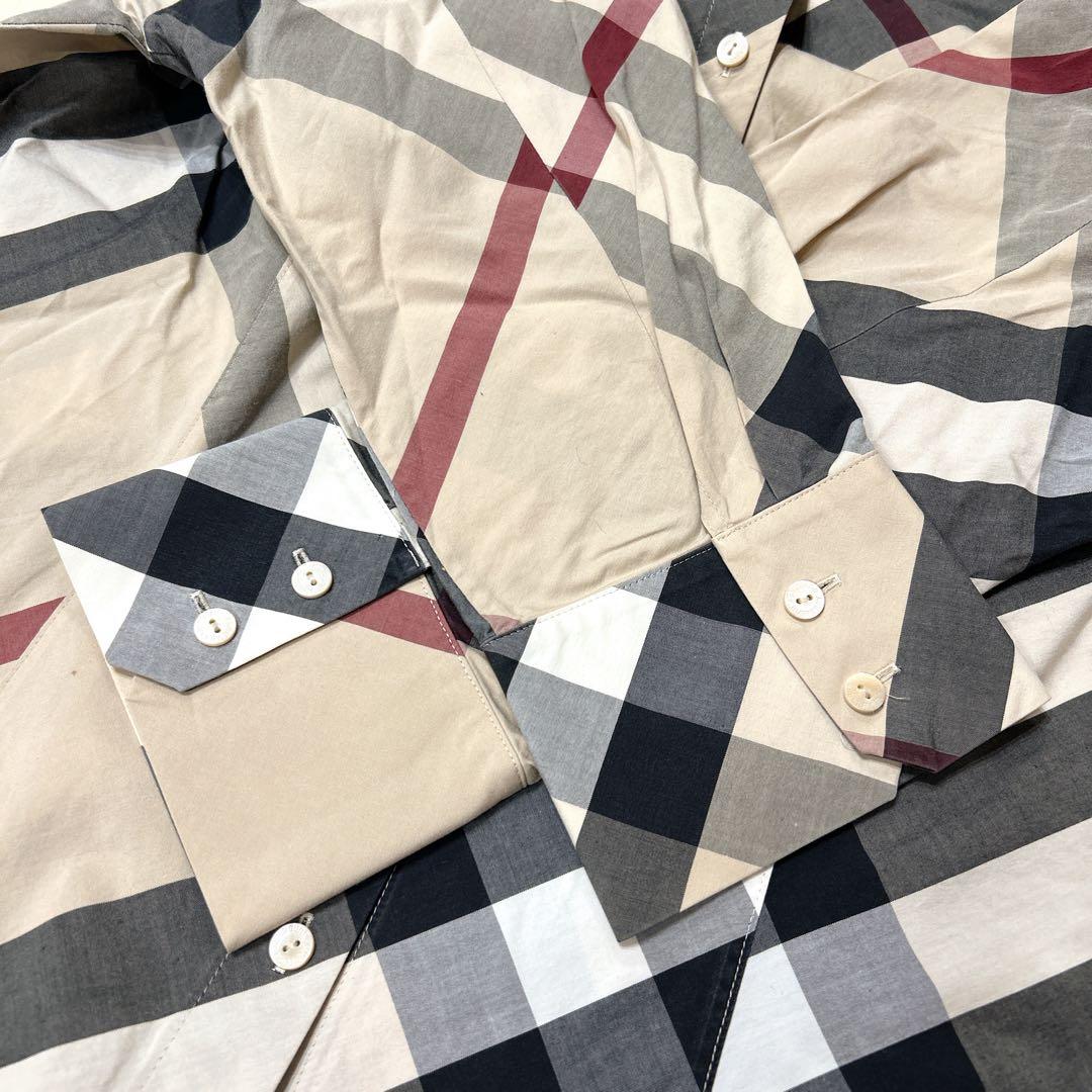バーバリーロンドン 大きいサイズ メガチェック　ノバチェック15号 ベージュ