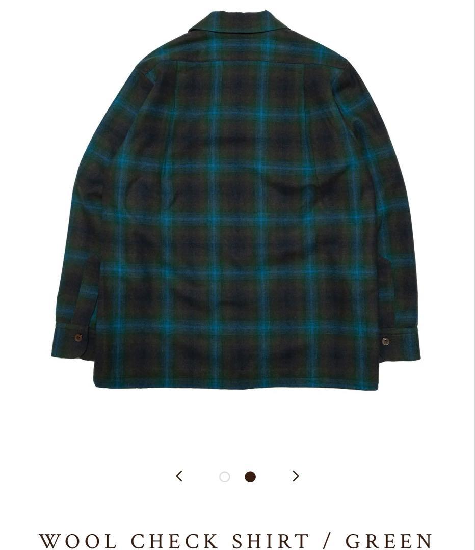 極Subculture WOOLCHECKSHIRTGREENサイズ2キムタク