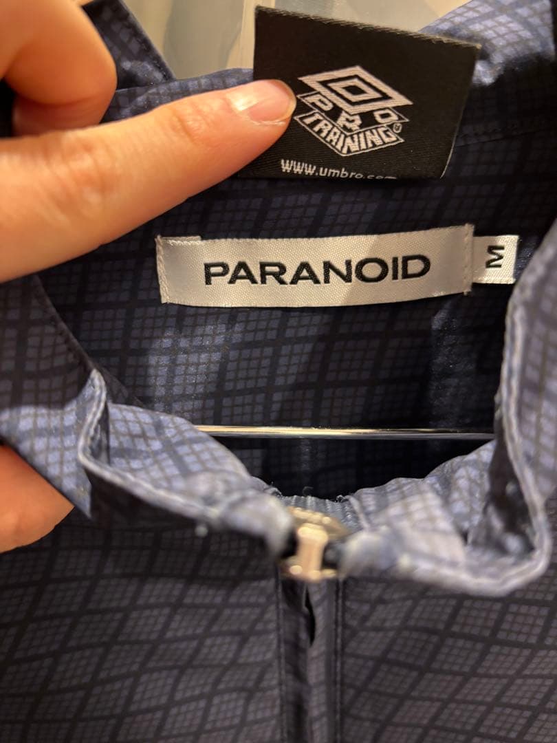 UMBRO/PARANOID チェック柄 ナイロンジャケット M