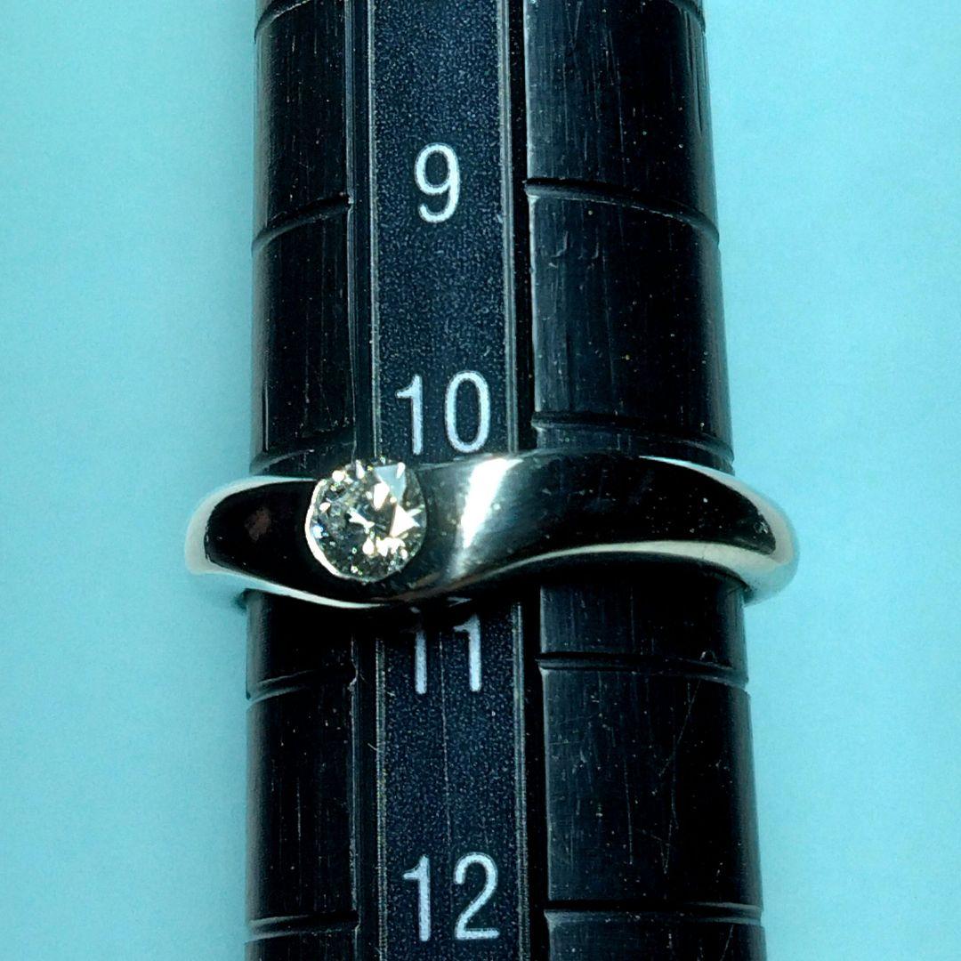 ティファニープラチナダイヤリング　10.5号　新品仕上げ　無傷未使用に近い