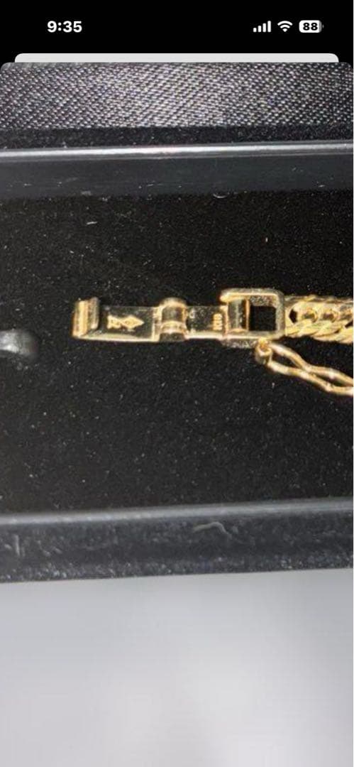 最終値下げ！K18 8.1g 18cm Mカットトリプル　喜平ブレス