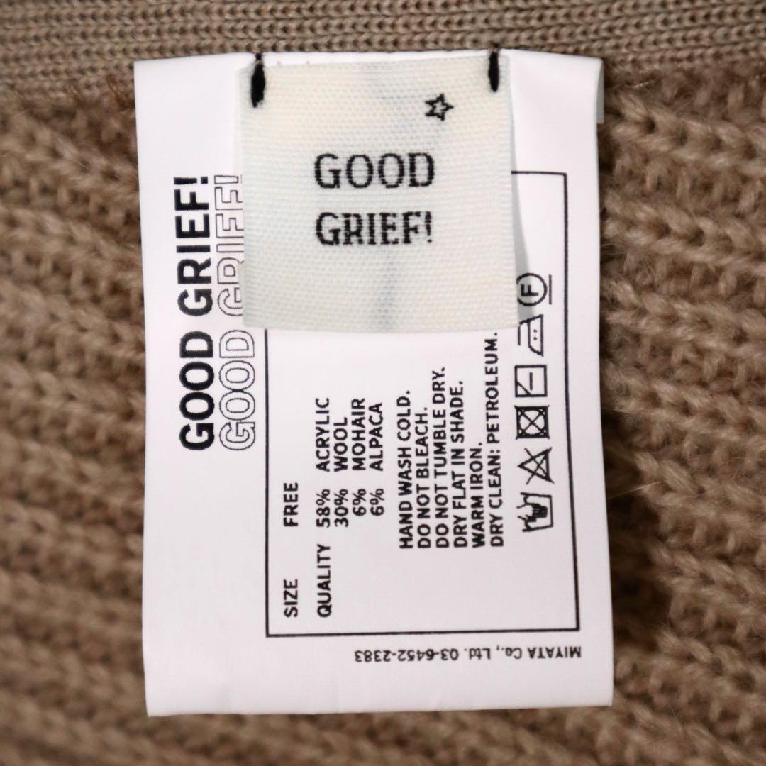 未使用級★GOOD GRIEF! Ribbed Knit Snood ベージュ