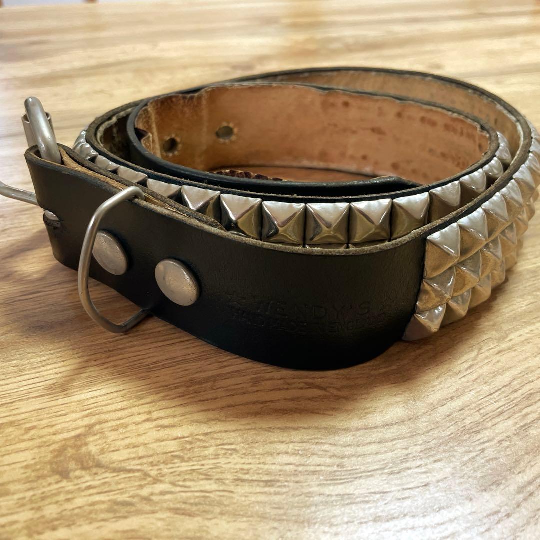 WENDY'S ウェンディーズ 3連ピラミッドスタッズベルト イギリス製