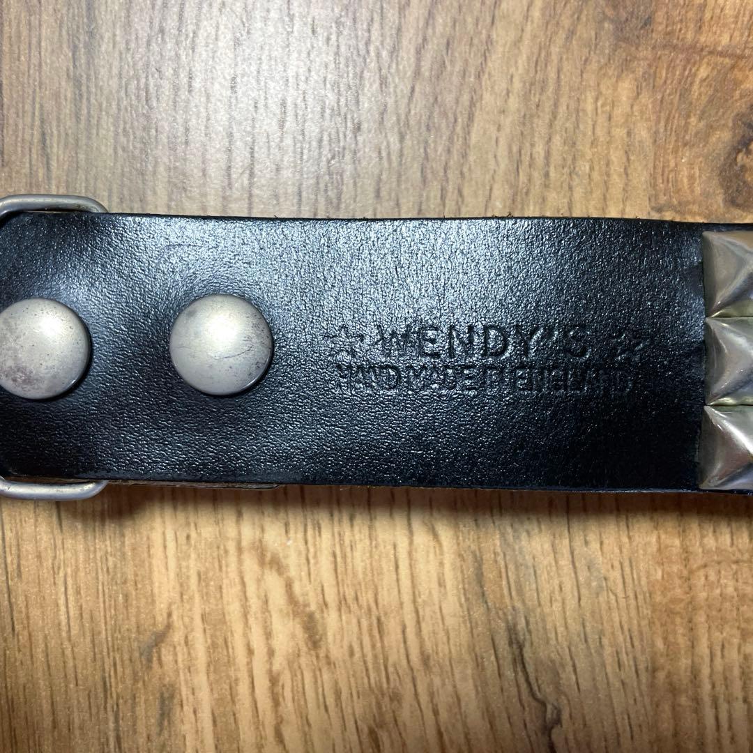 WENDY'S ウェンディーズ 3連ピラミッドスタッズベルト イギリス製