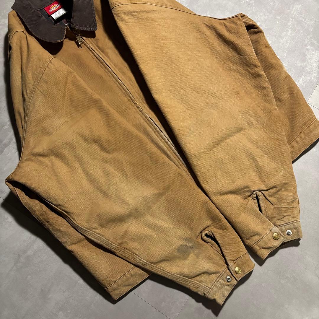 90s- Dickies ディッキーズ　デトロイトジャケット　キャメル　フェード