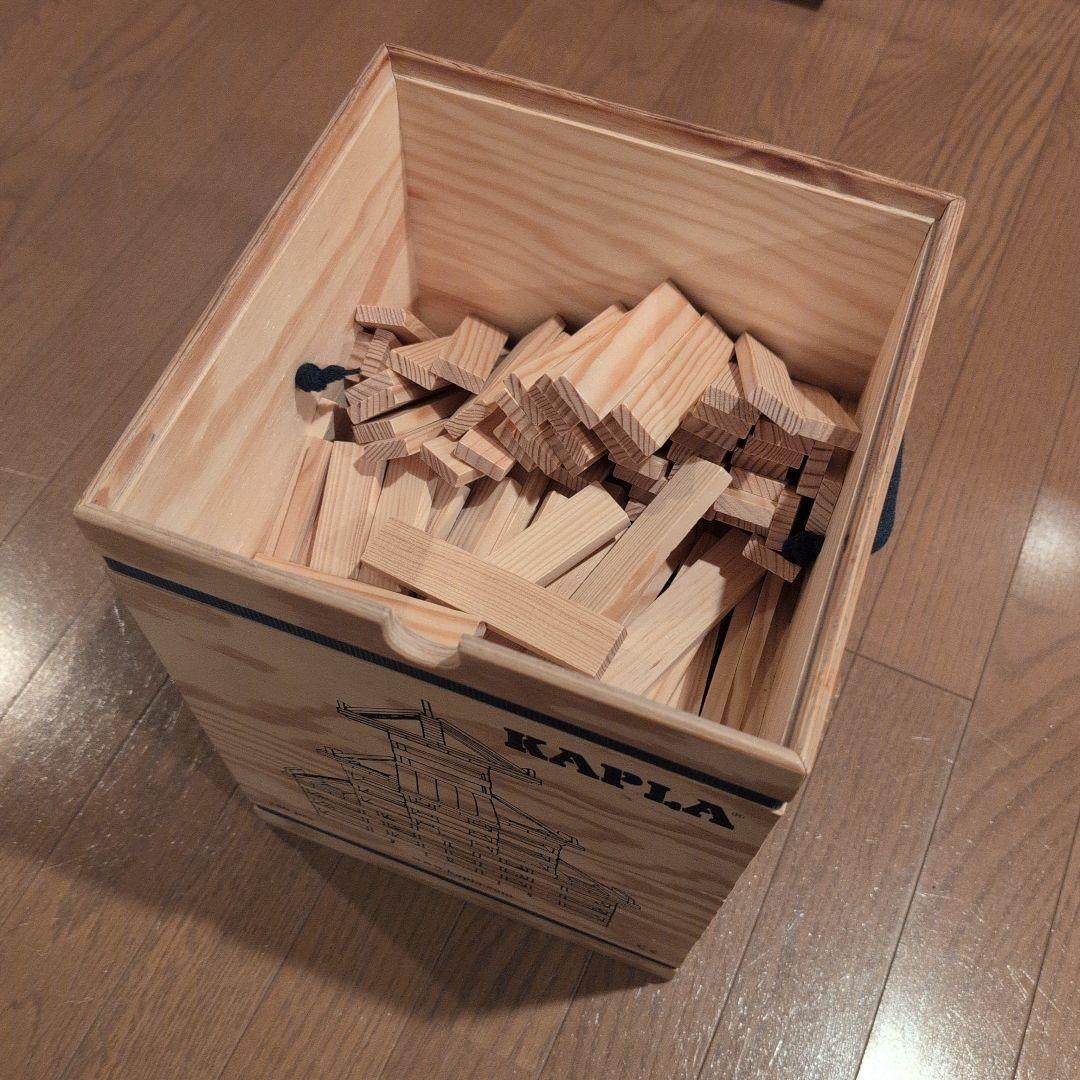 中古 KAPLA（カプラ） 280ピース入（実数252ピース）木製積み木