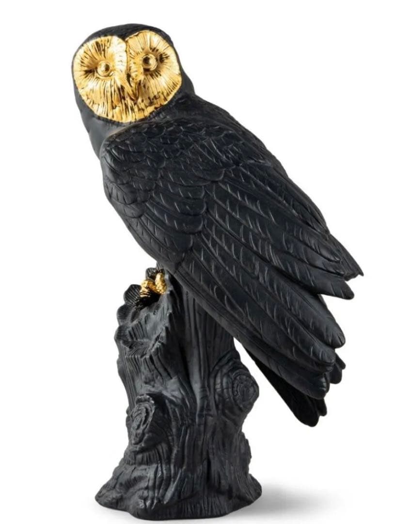 【新品未使用】リヤドロ LLADRO フクロウ (Bold Black)