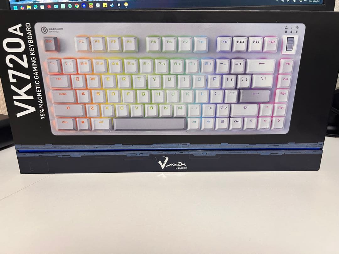 ELECOM VK600A ホワイト ラピッドトリガー搭載 ゲーミングキーボード