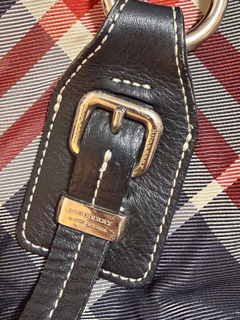 BURBERRY バーバリーブルーレーベルノバチェック柄ハンドバッグ