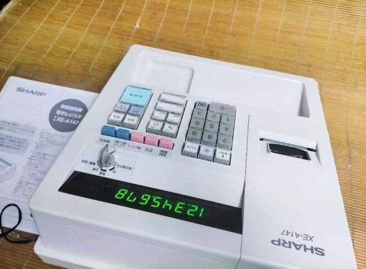 シャープレジスター　XE-A147　PC連携売上管理フル設定無料　611161