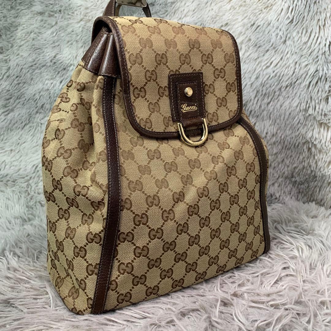 極美品 GUCCI グッチ アビー リュック バックパック GGキャンバス