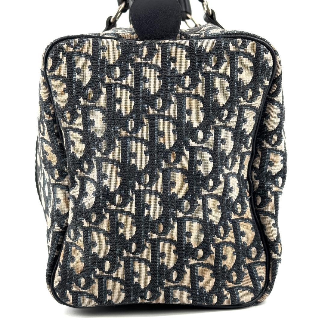 Dior ディオール トロッター柄 キャンバス ボストンバッグ ブラック