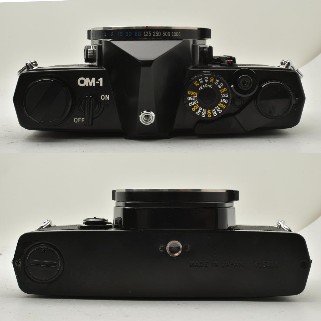 整備済 完動 Olympus OM-1ブラック 50mm F1.4 露出計OK