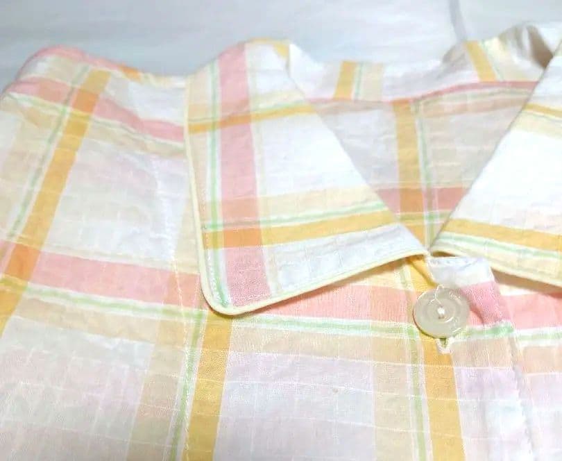 新品タグ付き 睡眠科学 ワコール パジャマ ルームウェア チェック 春夏 L