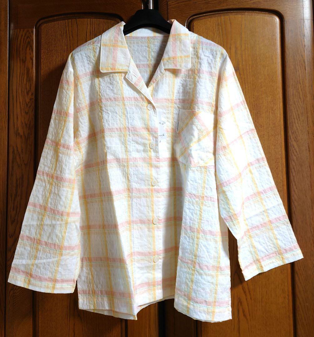 新品タグ付き 睡眠科学 ワコール パジャマ ルームウェア チェック 春夏 L
