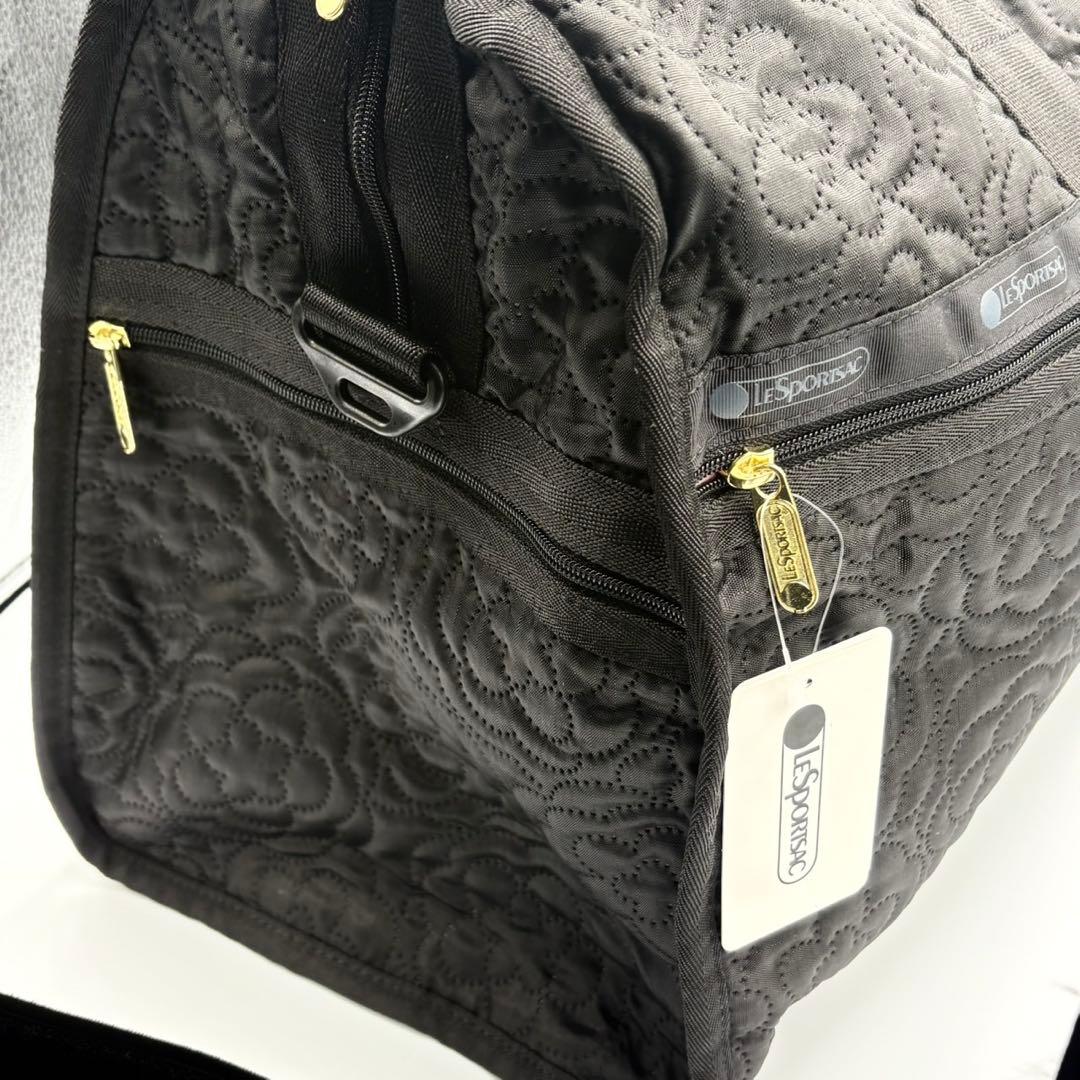 レスポートサック　パフィーブロッサムズ　ブラック　花柄　ポーチ付き 2way